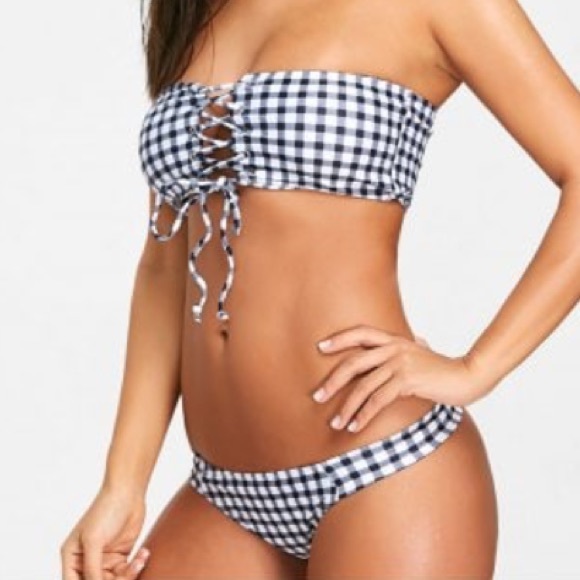 Plaid bikini set - Picture 4 of 5